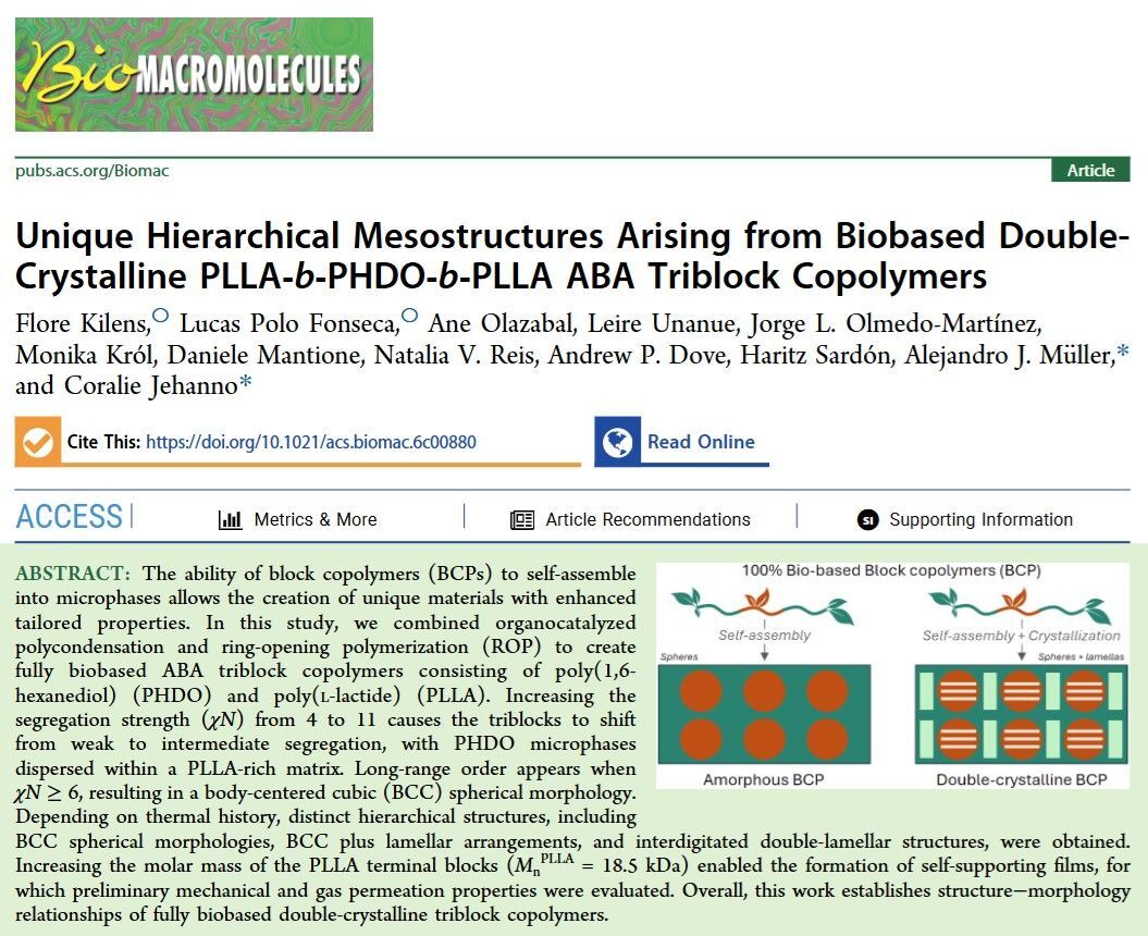 Biobased block copolymers